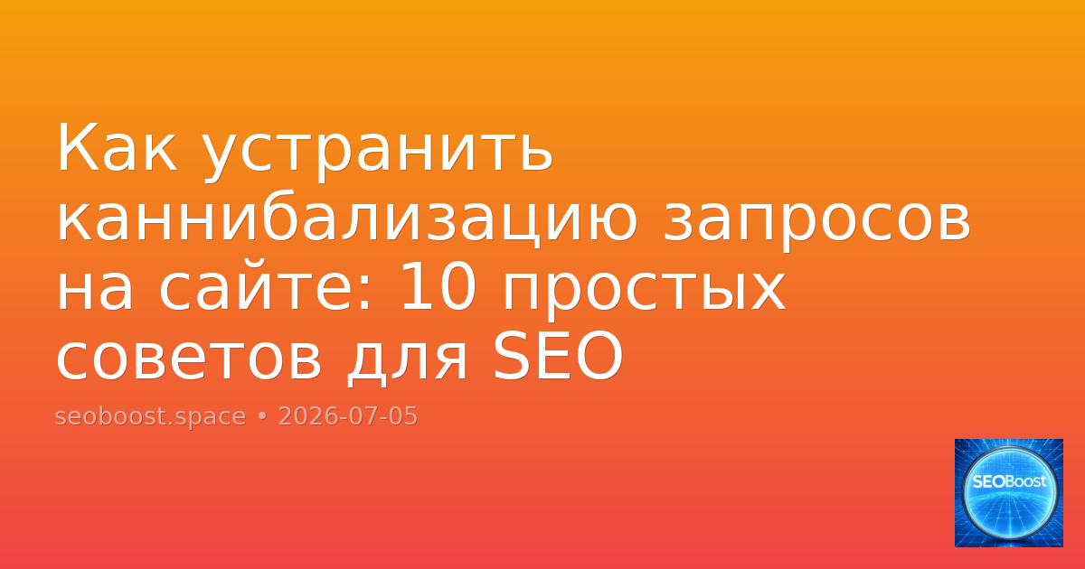 Как устранить каннибализацию запросов на сайте: 10 простых советов для SEO