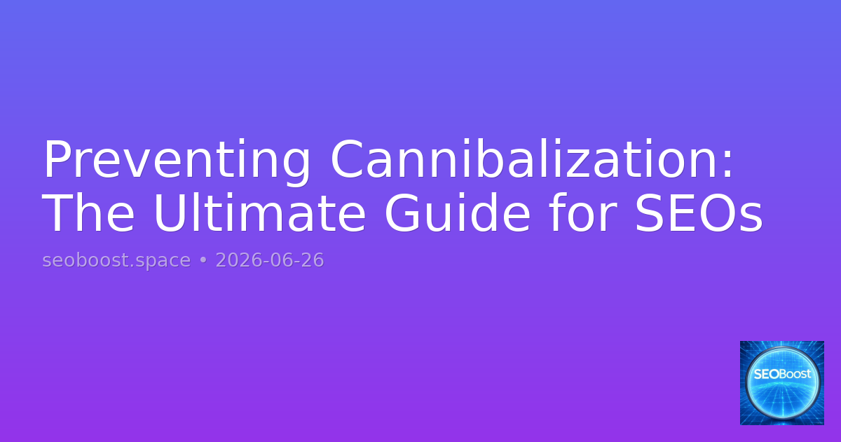 Preventing Cannibalization: The Ultimate Guide for SEOs